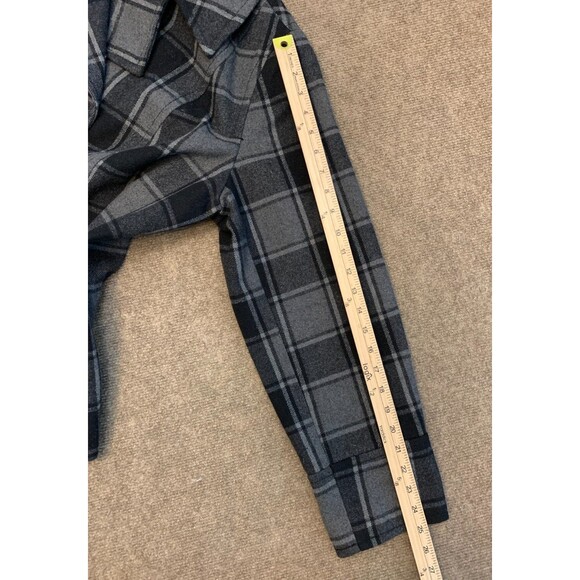 Old Navy Coat Womens 2XL Plaid Wool Blend Peacoat Lined Relaxed Preppy Button Up - Picture 6 of 9